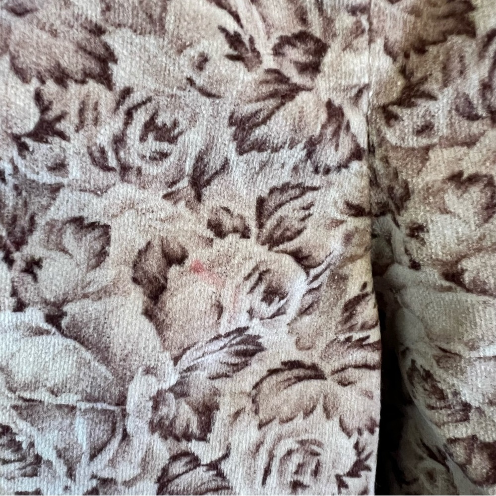 Vintage 70’s High Waisted Velvet Floral Pants - Picture 14 of 14